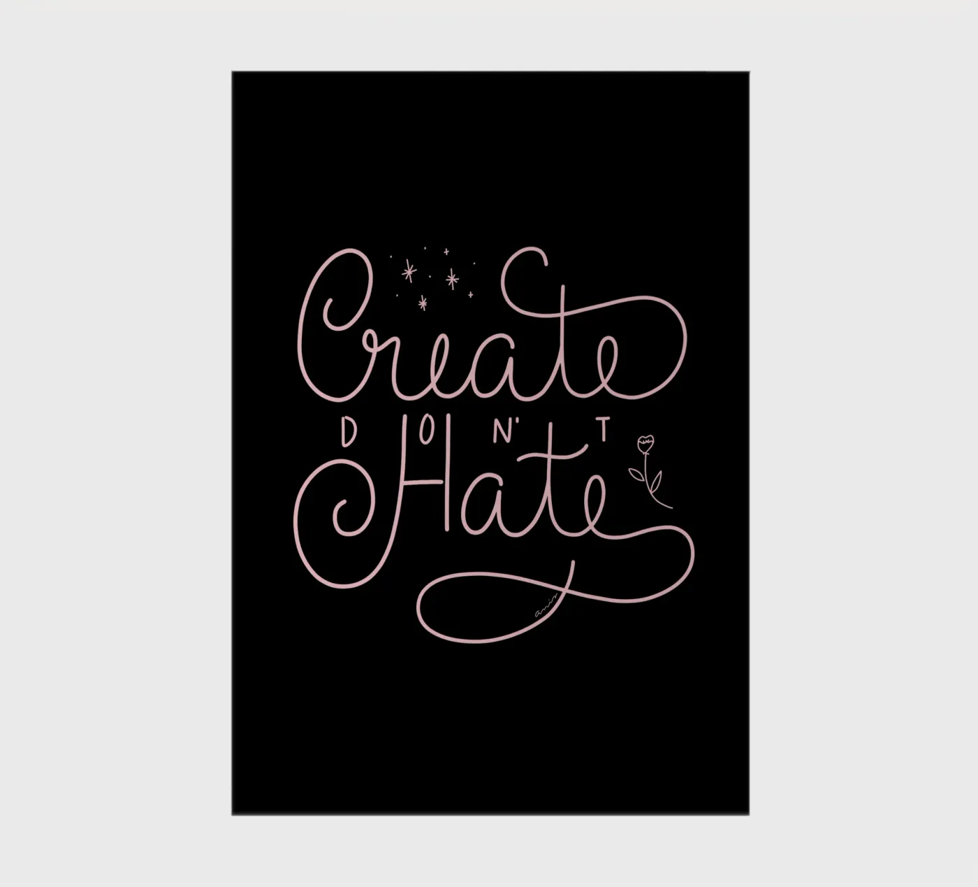 Create don't Hate Notizbuch von anisillustration
