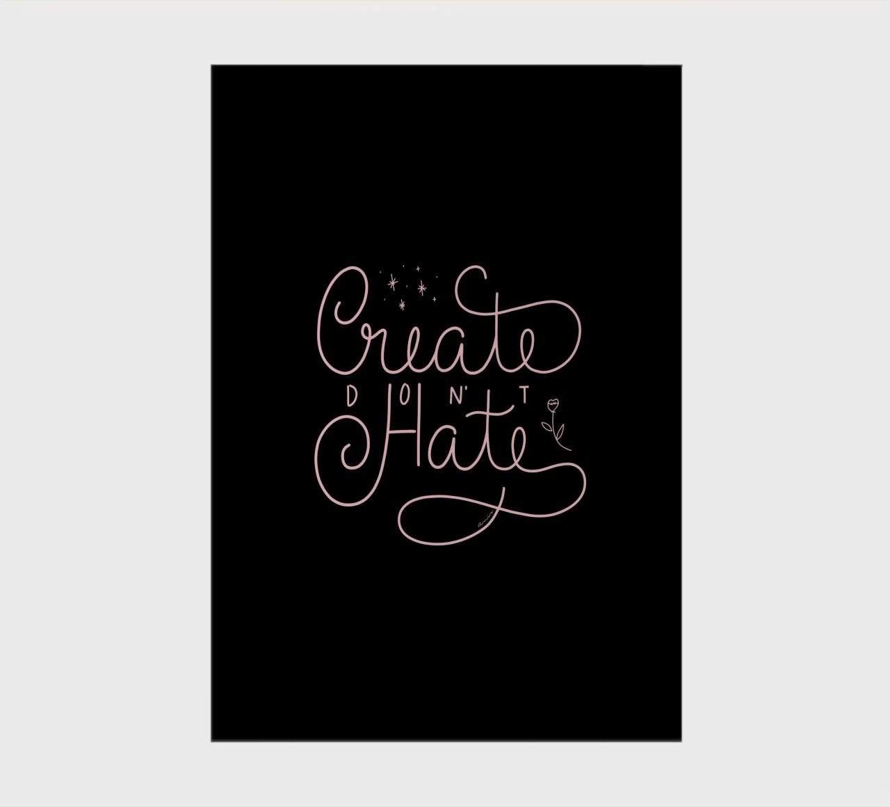 Create don't Hate notebook by anisillustration
