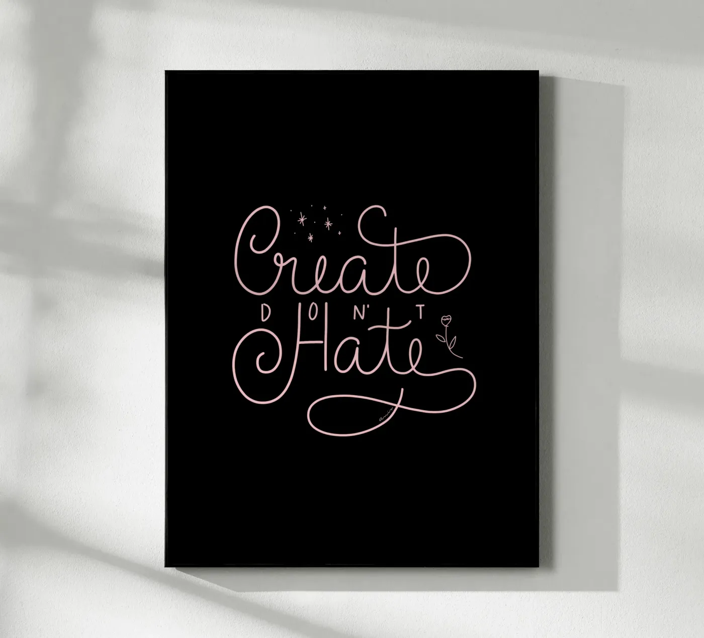 Create don't Hate plexiglas de anisillustration