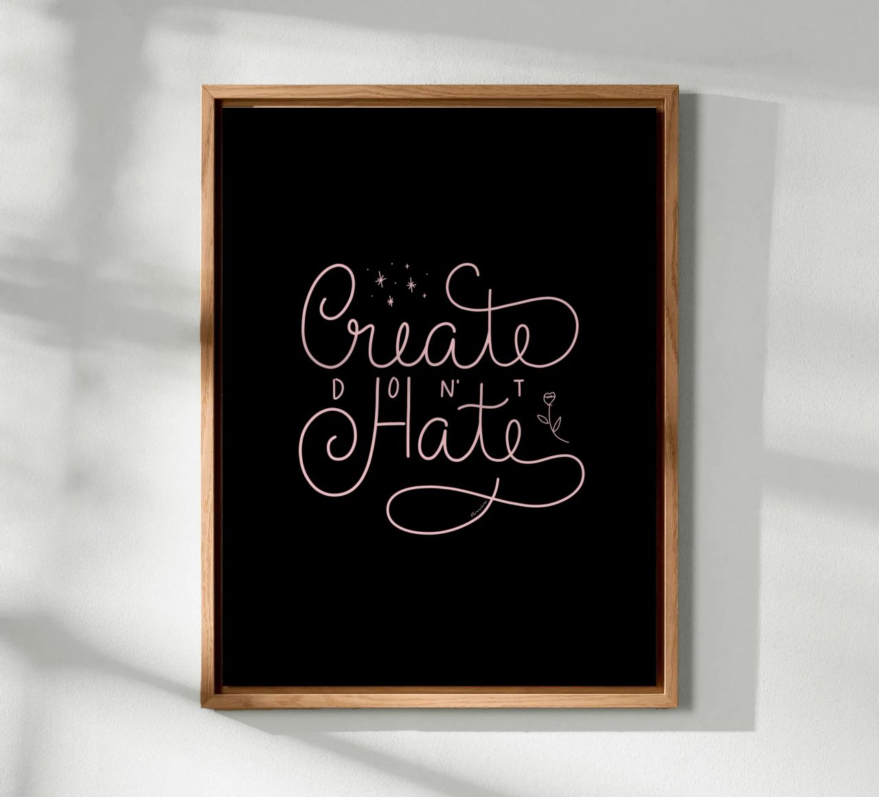Create don't Hate alluminio dibond da anisillustration