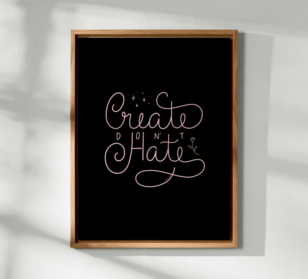 Create don't Hate alluminio dibond da anisillustration