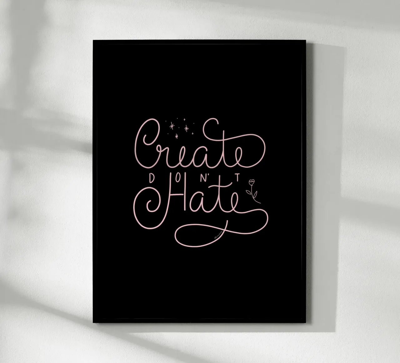 Create don't Hate poster da anisillustration