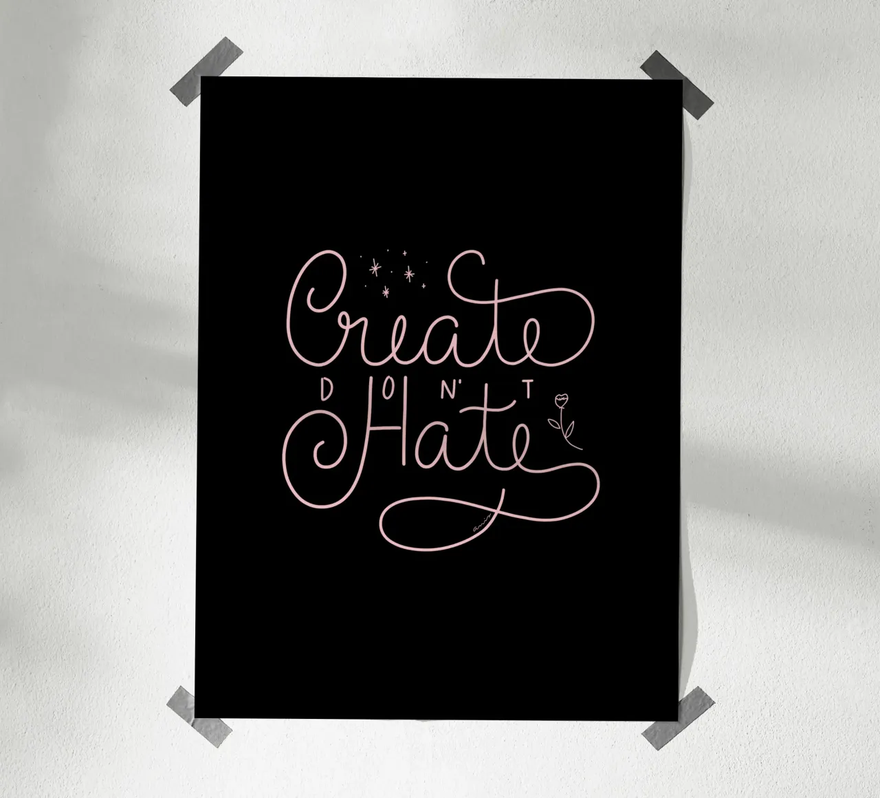 Create don't Hate poster da anisillustration