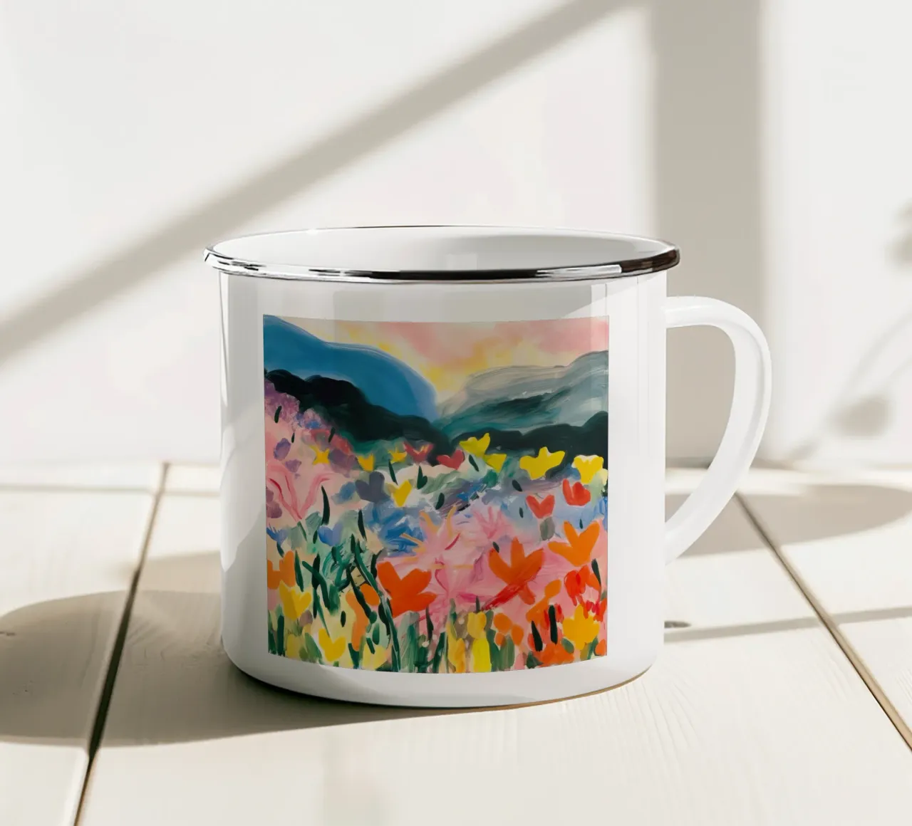 Fiori selvatici tazza in smalto da DaarbyN