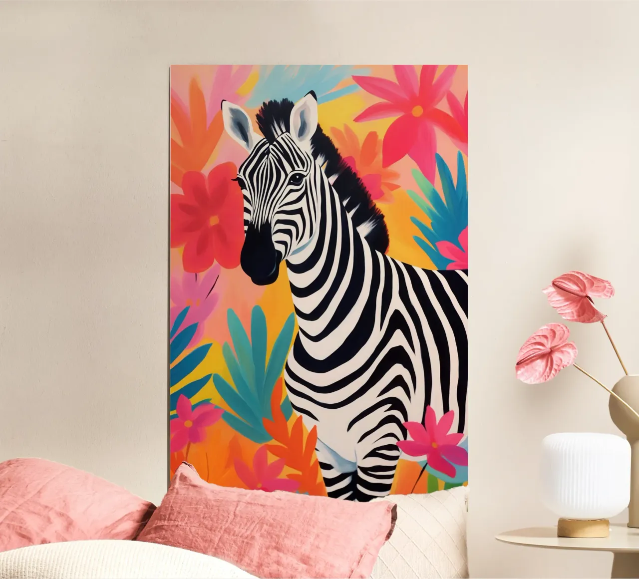 Optimistic zebra with the popular stripes hahnemühle by Autofocus