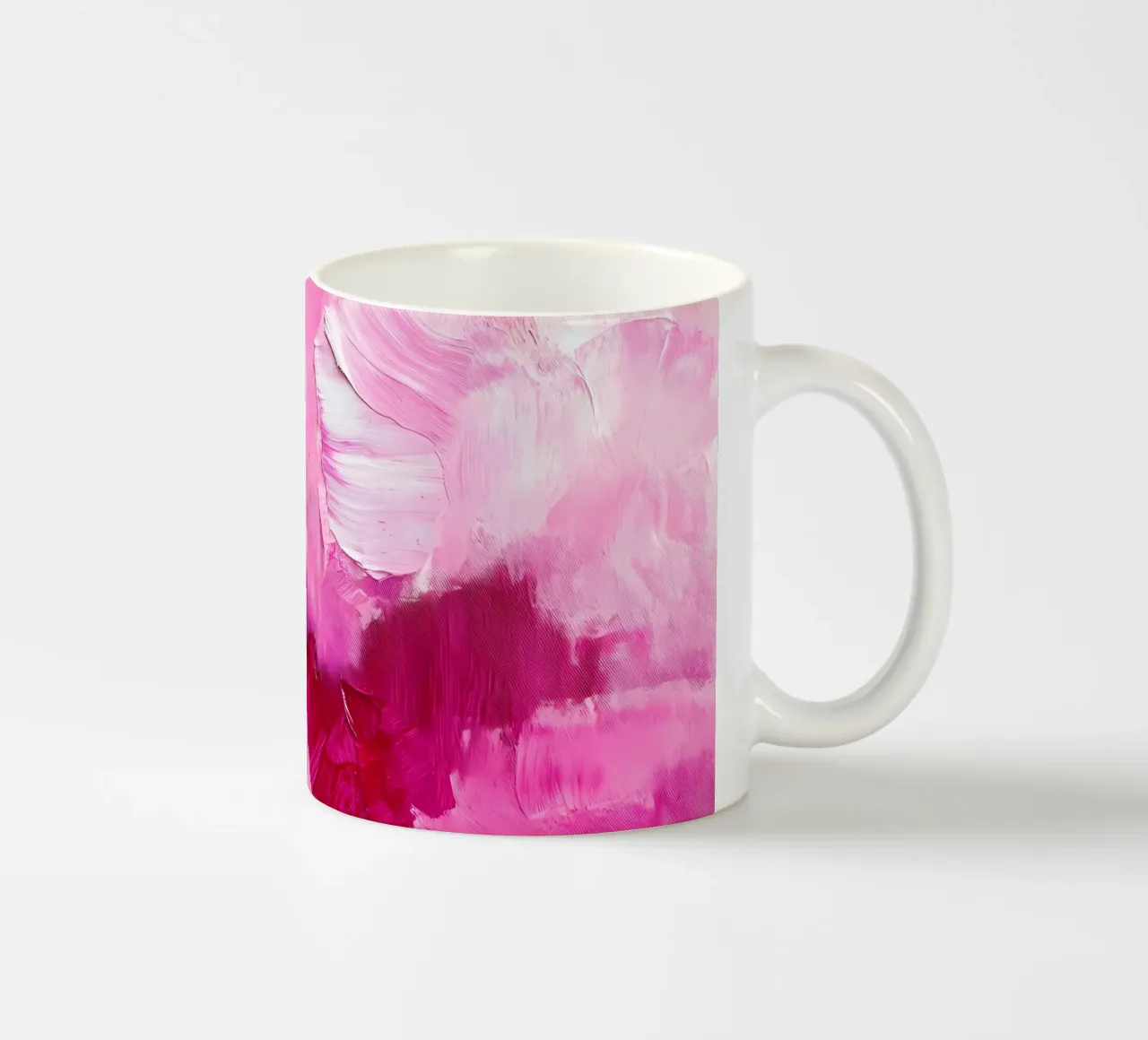 Abstract Pink Brush Strokes tazza in ceramica da IamHomeStudio