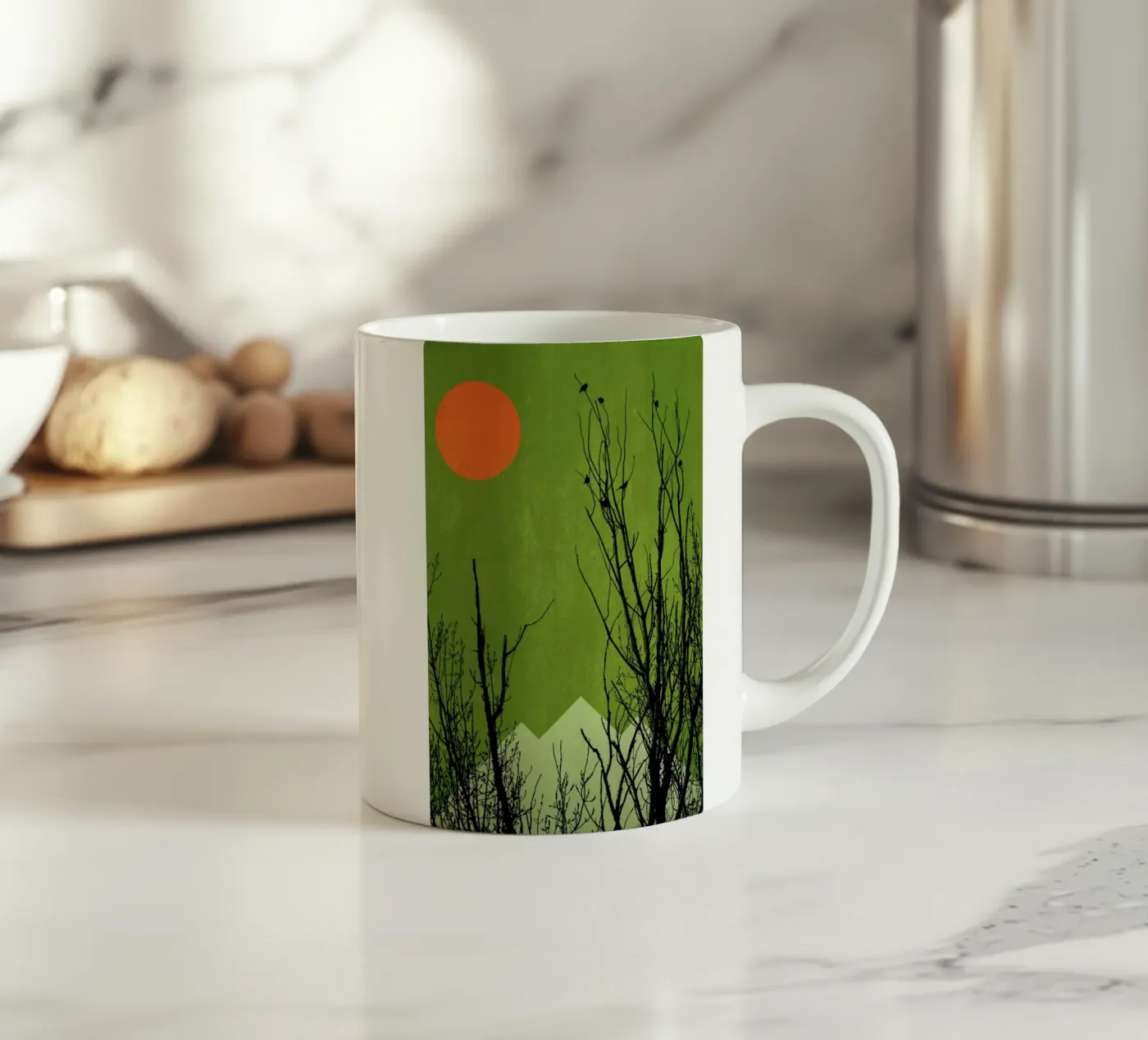 Schwarzwald ceramic mug by Kubistika