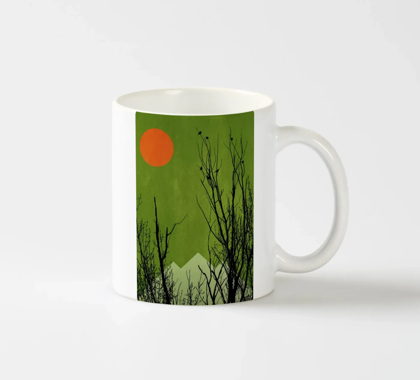 Schwarzwald ceramic mug by Kubistika