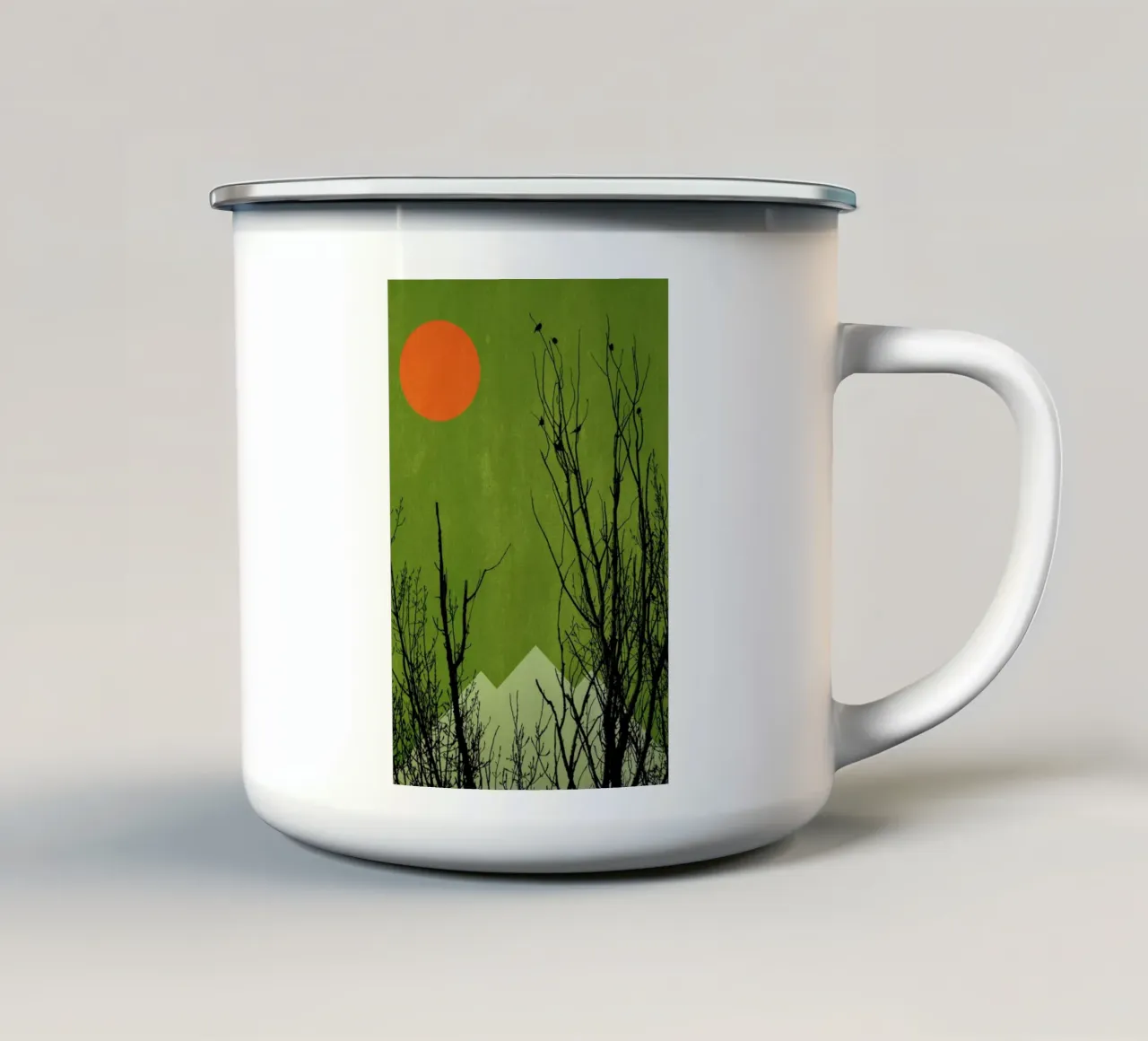 Schwarzwald taza de esmalte de Kubistika