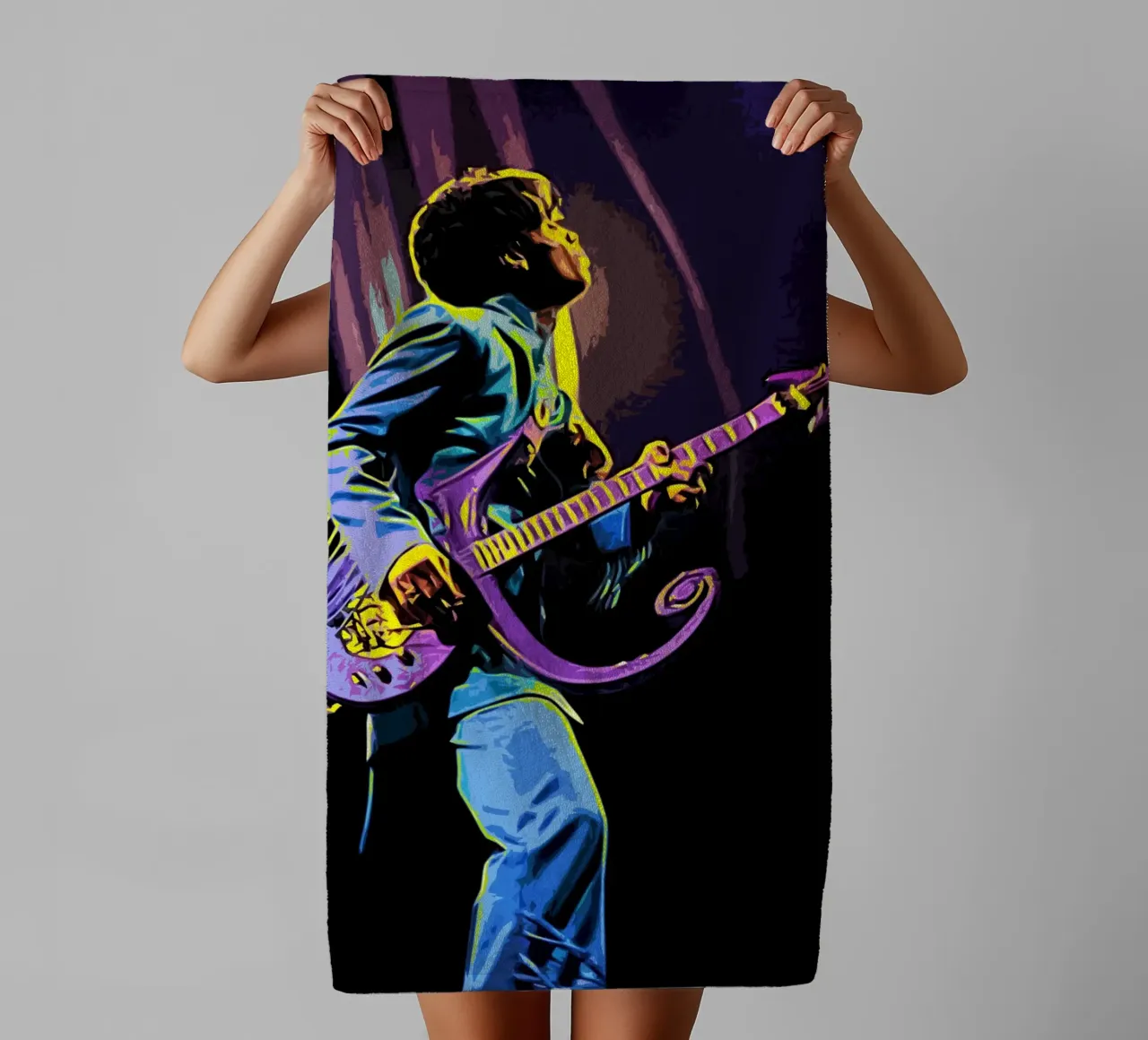 Prince digital art Kunst Handtuch von music soul