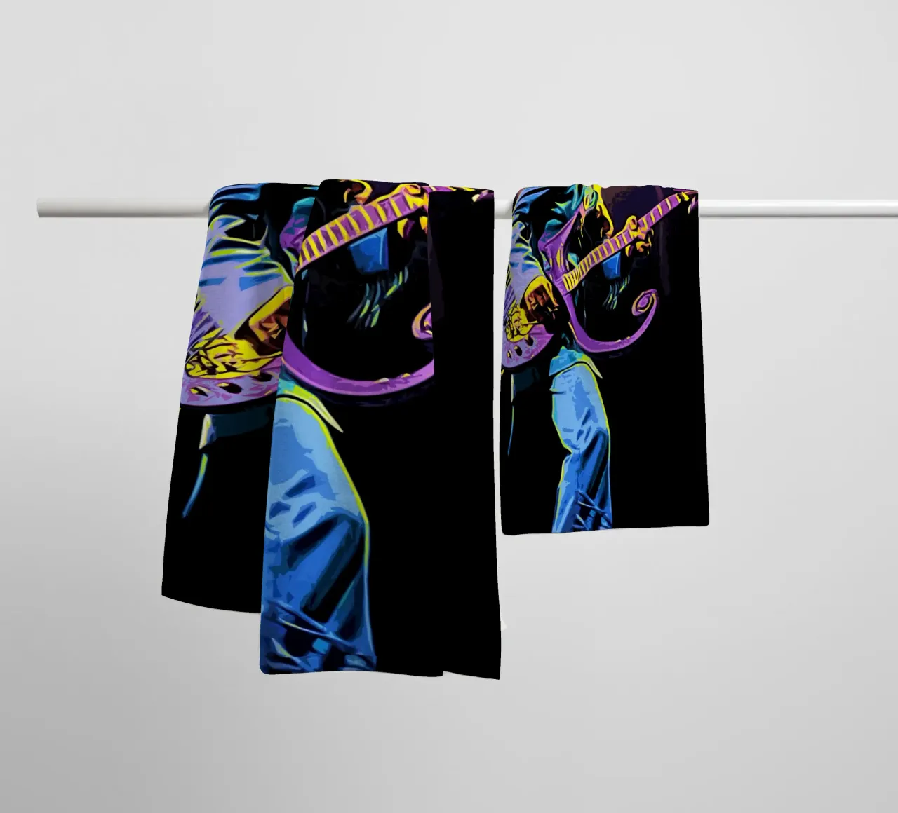 Prince digital art Kunst Handtuch von music soul