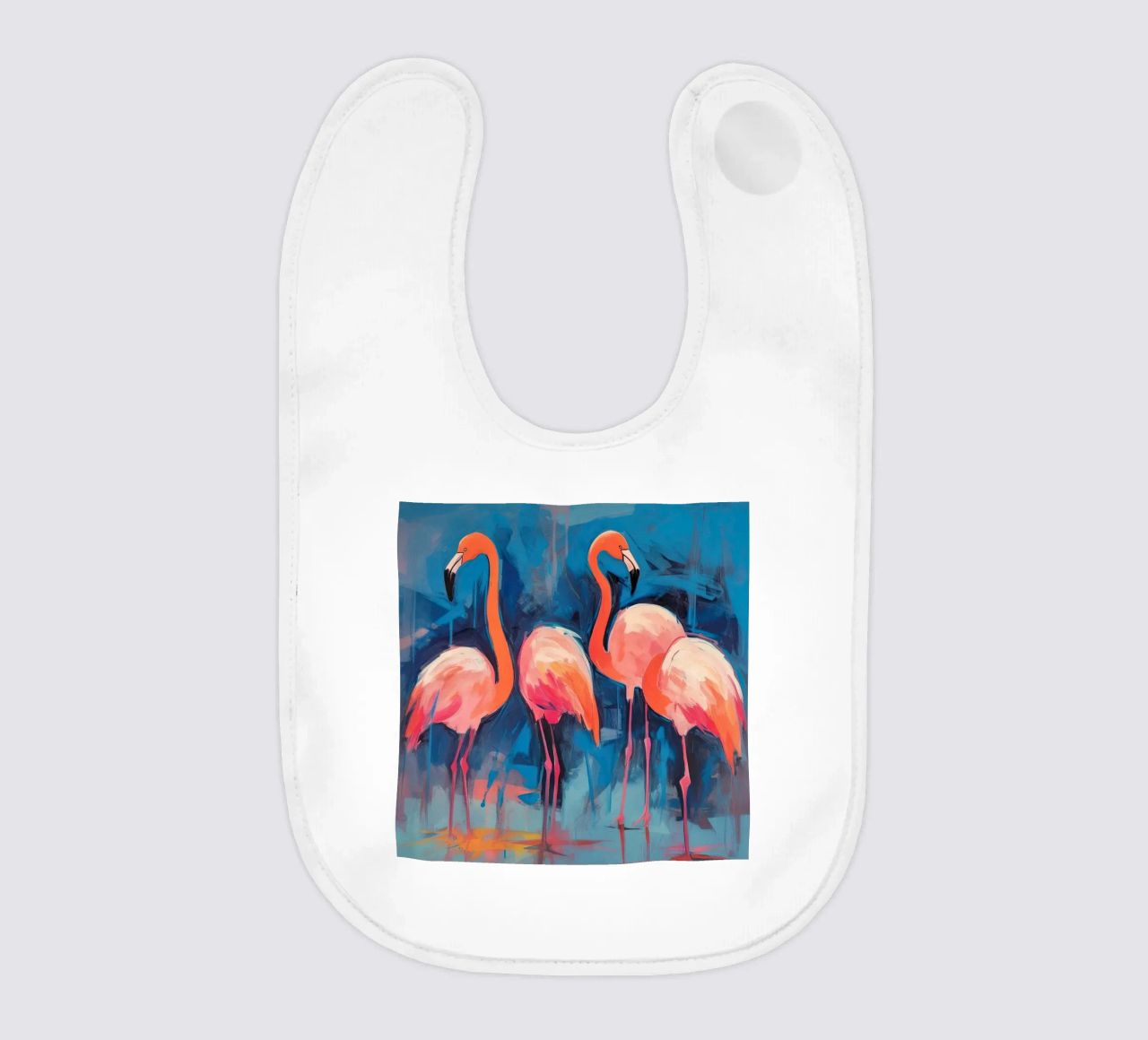 Flamingo-Vibes Babylätzchen von DaarbyN