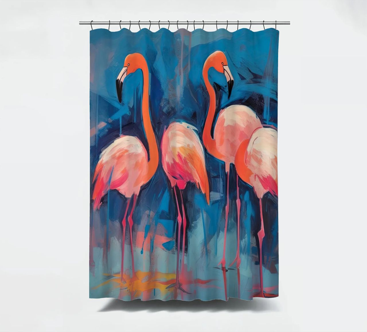 Flamingo-Vibes Duschvorhang von DaarbyN