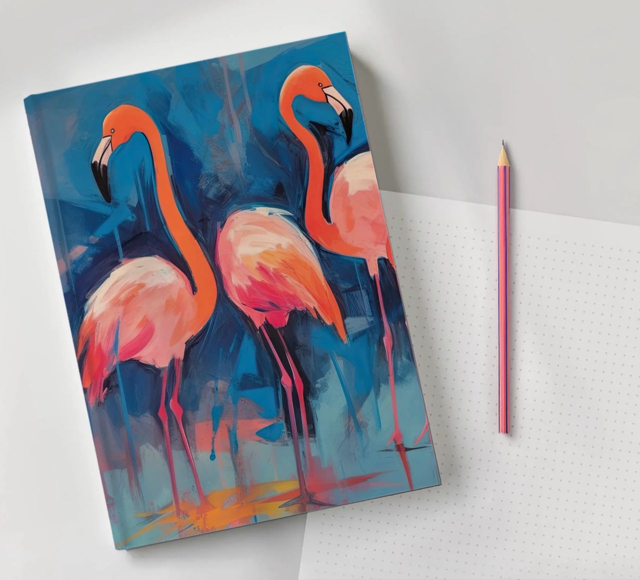 Flamingo vibes notebook by DaarbyN
