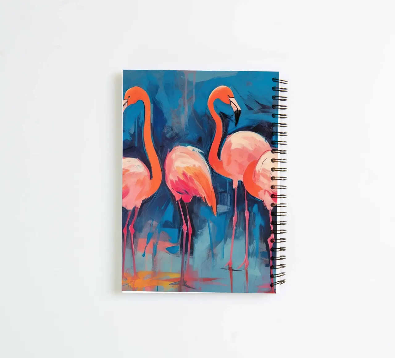 Flamingo vibes spiral notebook by DaarbyN