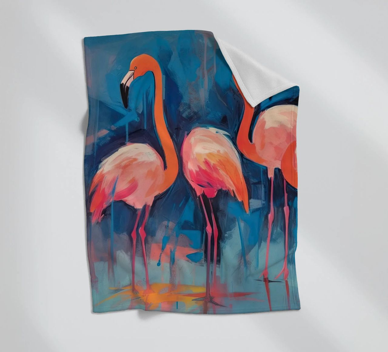 Flamingo-Vibes Fleecedecke von DaarbyN