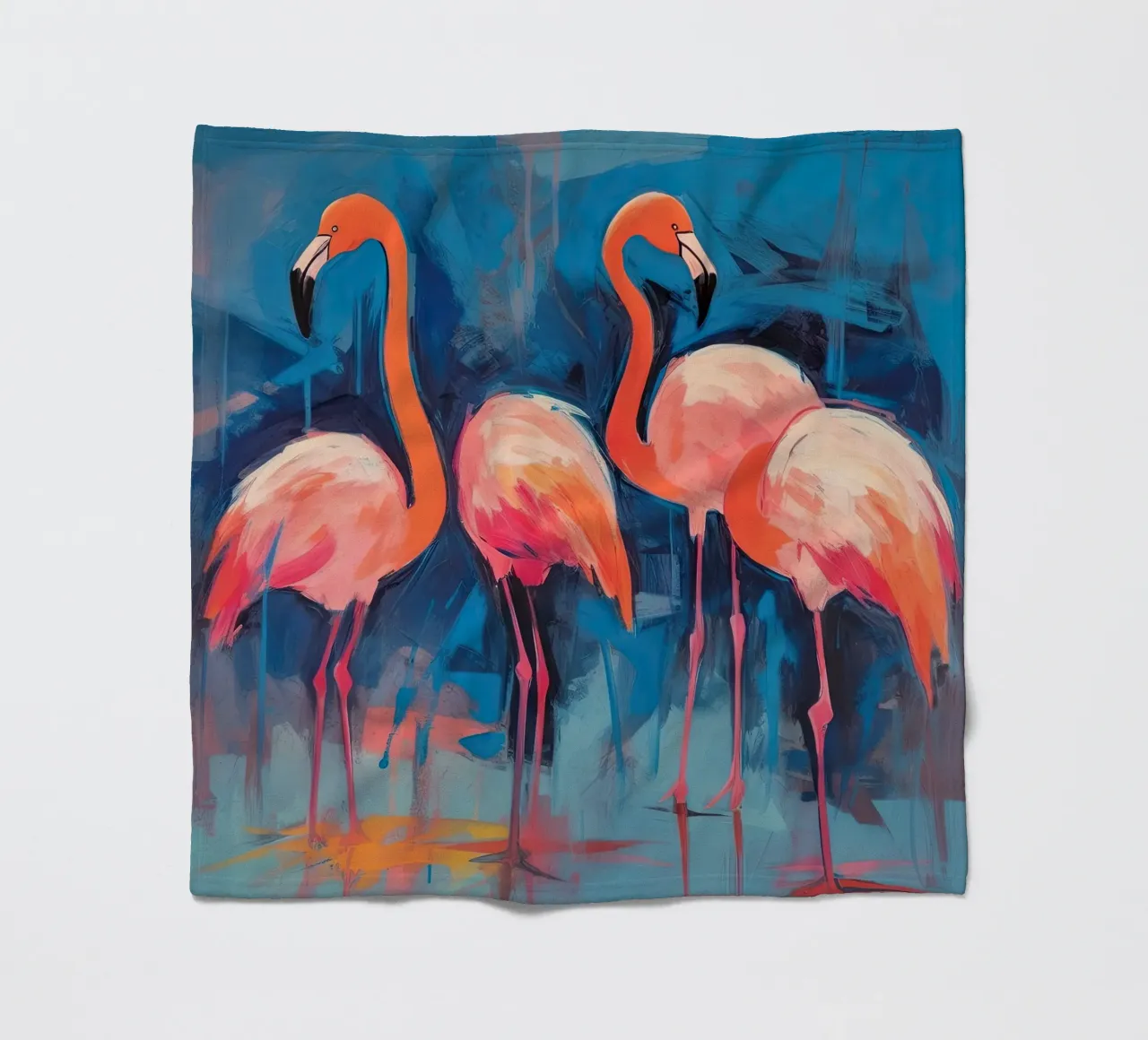 Flamingo-Vibes Fleecedecke von DaarbyN