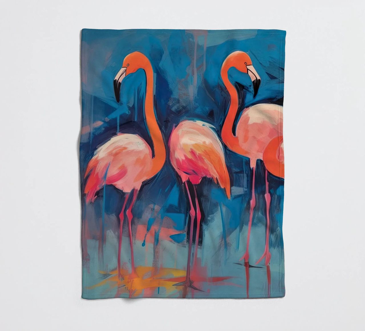 Flamingo-Vibes Fleecedecke von DaarbyN