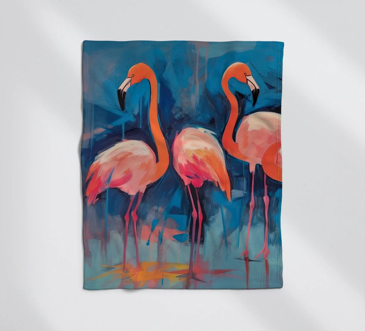 Flamingo-Vibes Fleecedecke von DaarbyN