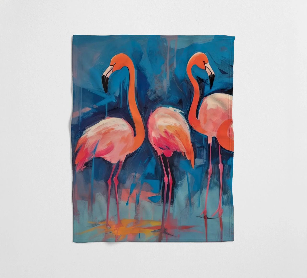 Flamingo-Vibes Fleecedecke von DaarbyN