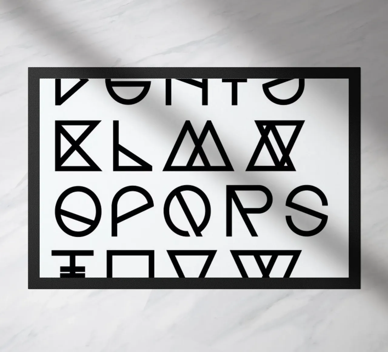 Geometrical ABC - white zerbino da Studio Nahili