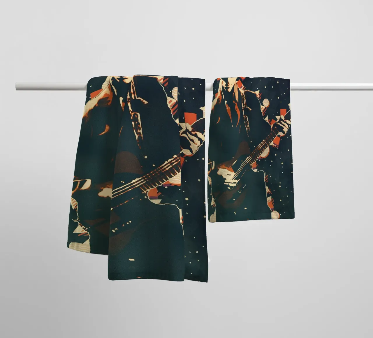 Prince digital art 1 Kunst Handtuch von music soul