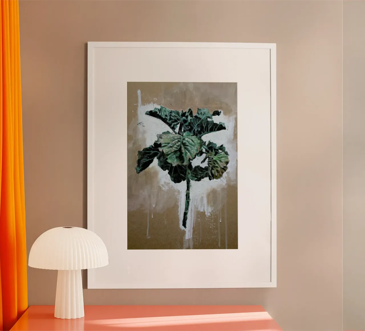 Velo Grablje - Brussels Sprout. poster con telaio in legno da David Diehl