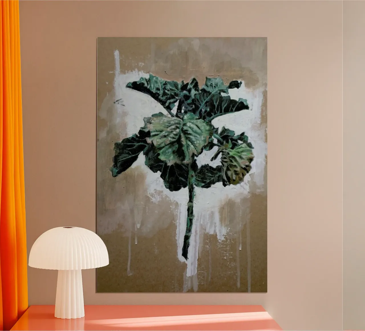Velo Grablje - Brussels Sprout. poster con telaio in legno da David Diehl