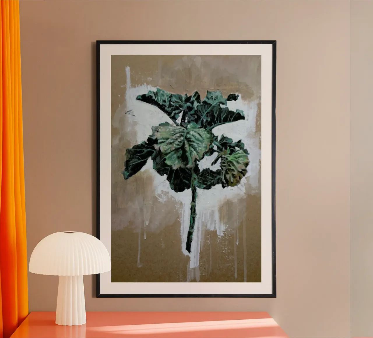 Velo Grablje - Brussels Sprout. poster con telaio in legno da David Diehl