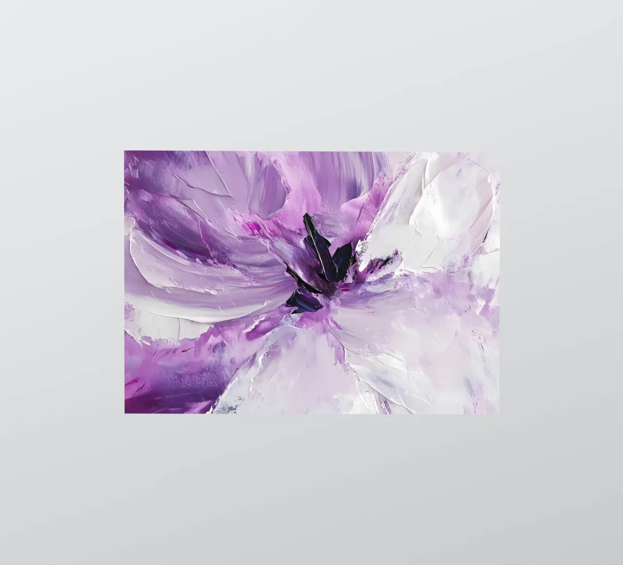 Pittura di fiori viola adesivo da IamHomeStudio