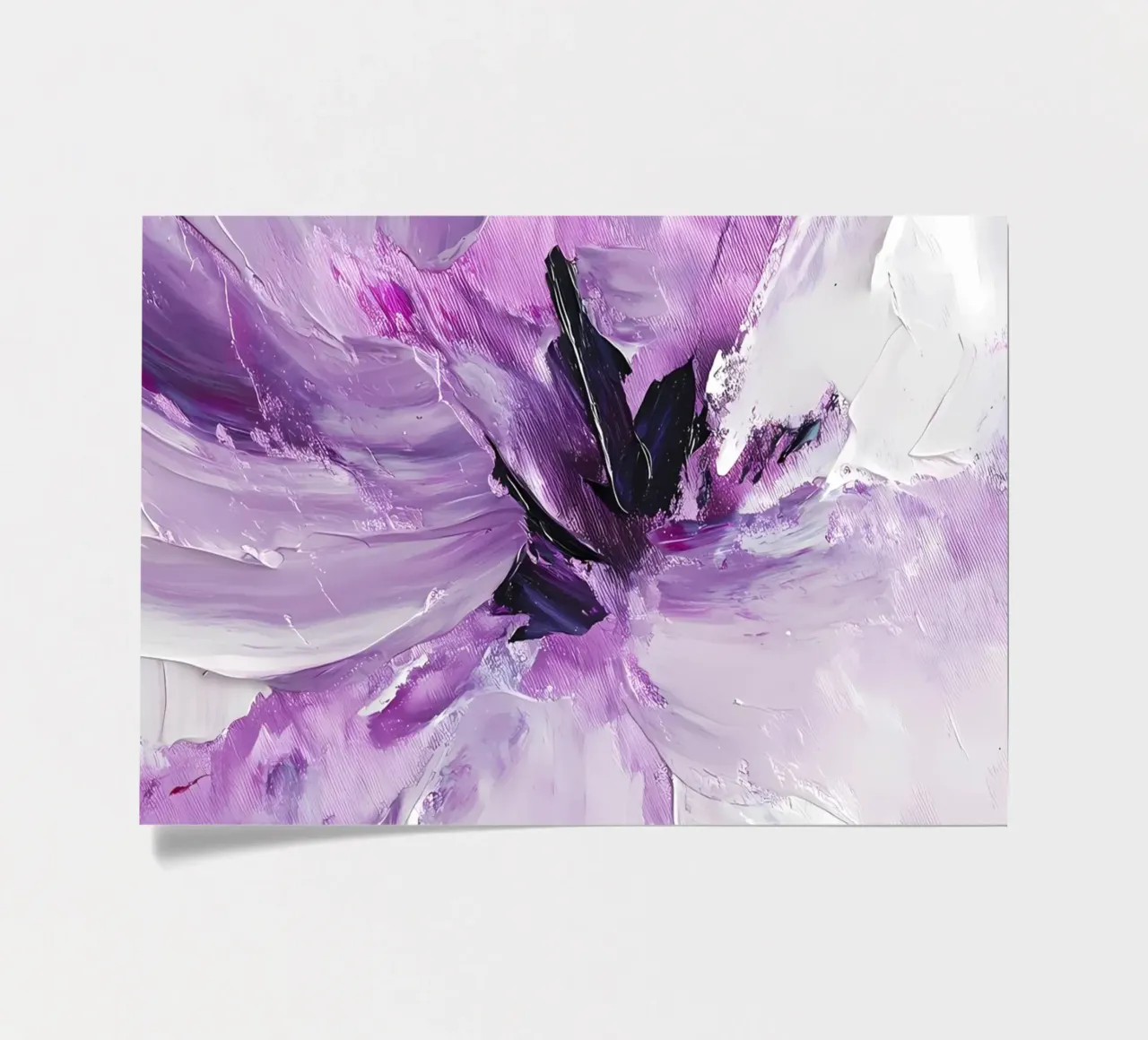 Pittura di fiori viola foglio adesivo da IamHomeStudio