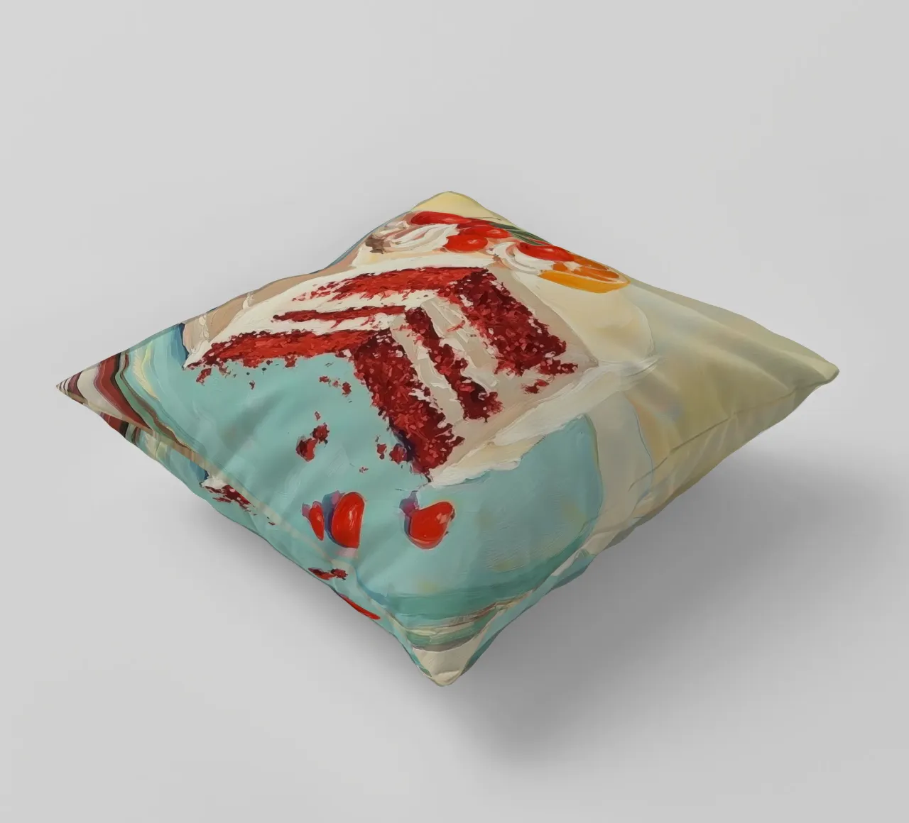 Torta Red Velvet con glassa cuscino da Melloi Art Print