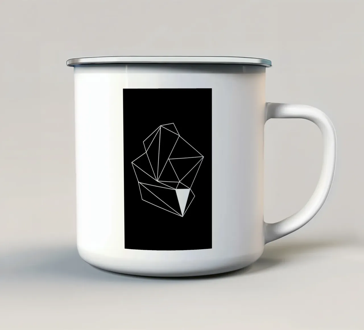 Shine Bright - Black tazza in smalto da Studio Nahili