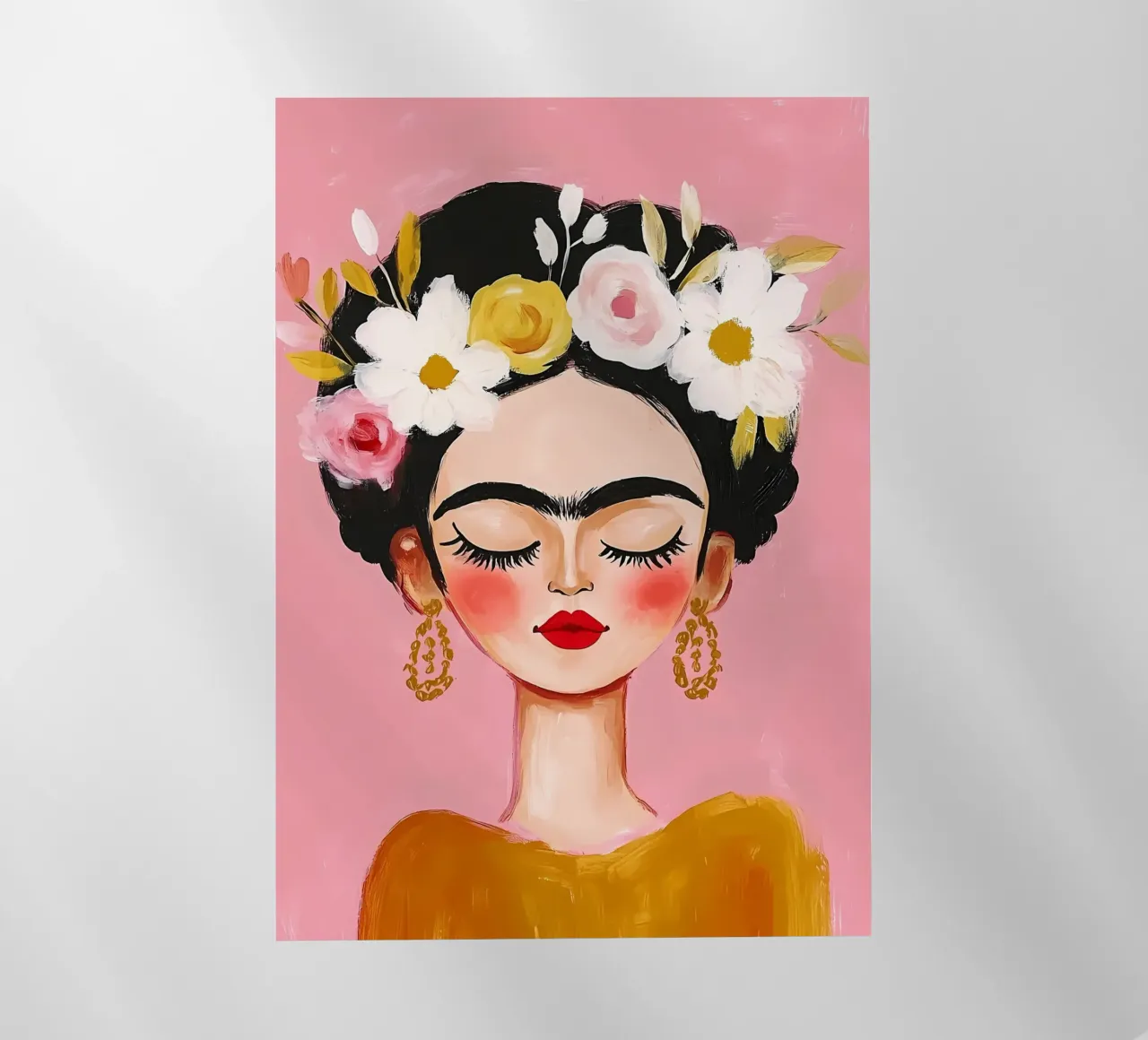 Frida Kahlo portrait pellicola backlit da IamHomeStudio