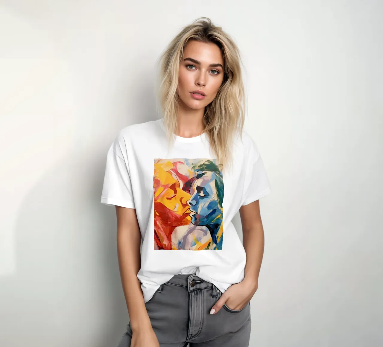 Il bacio dei colori t-shirt da DaarbyN