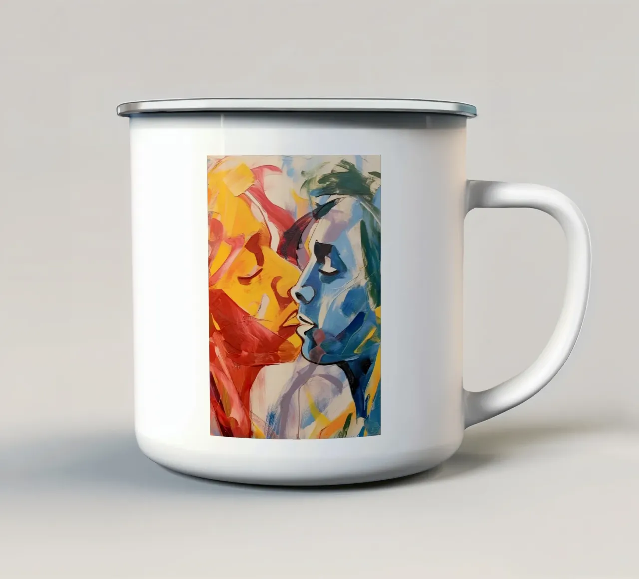 Il bacio dei colori tazza in smalto da DaarbyN