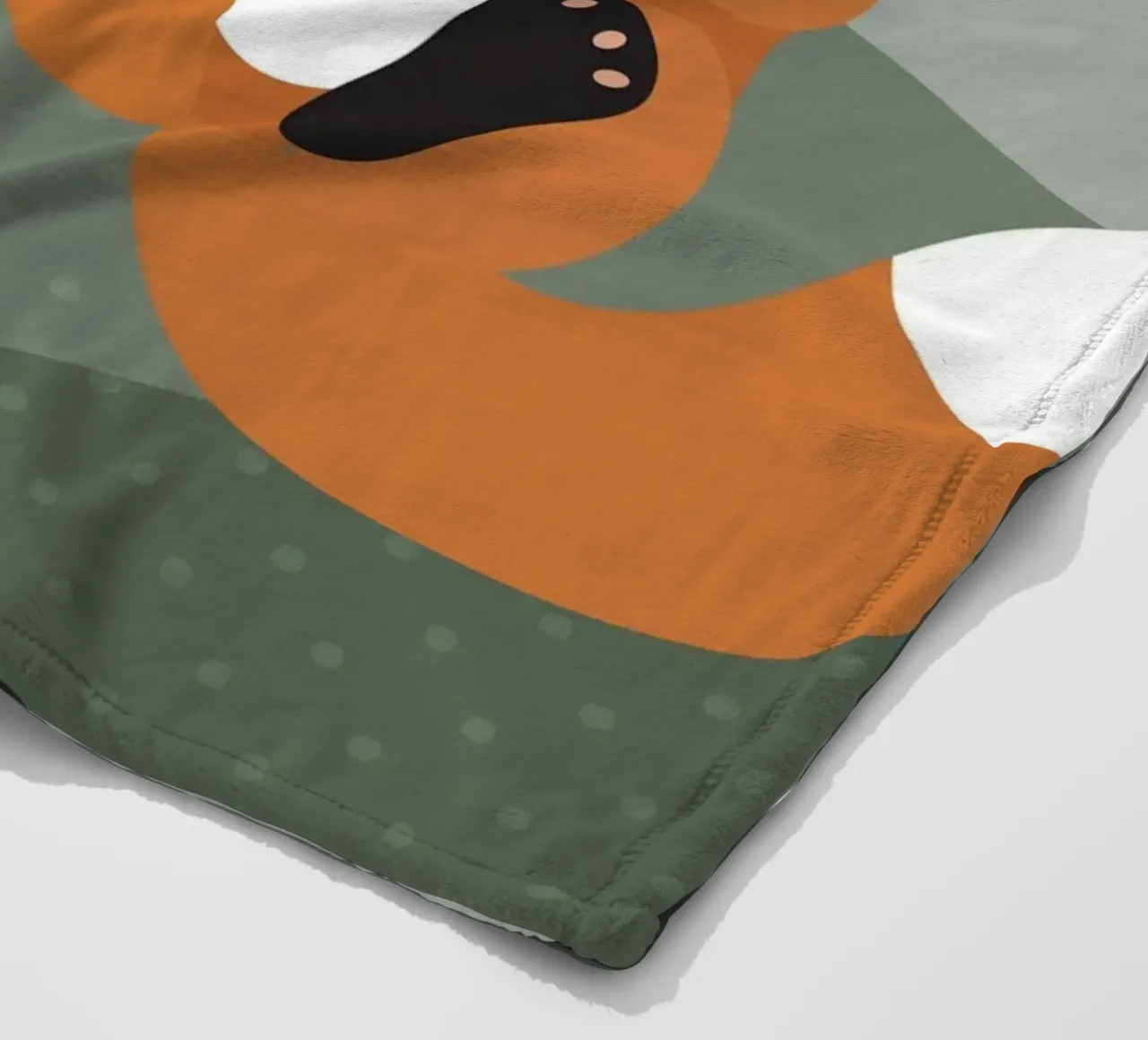 Fröhliche Füchse – Minimalistisches Waldtier-Design Fleecedecke von namosh
