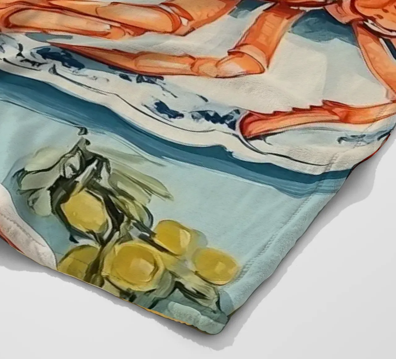 Gambero Rosso coperta in pile da Melloi Art Print