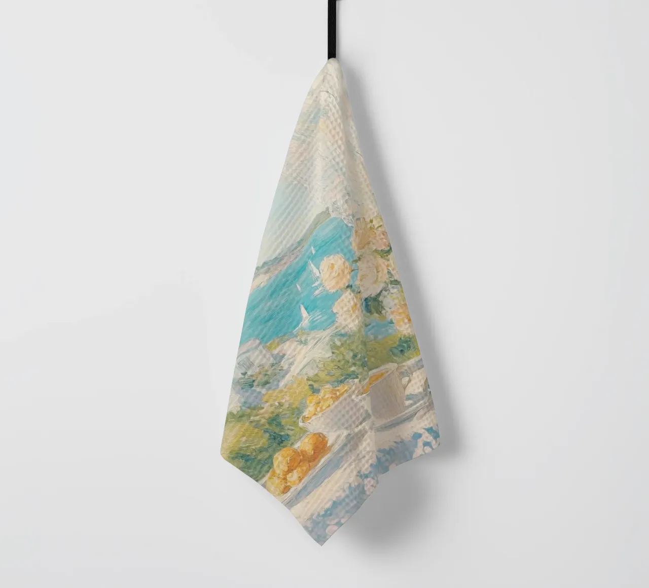 Vue paisible sur la campagne côtière torchon de Melloi Art Print