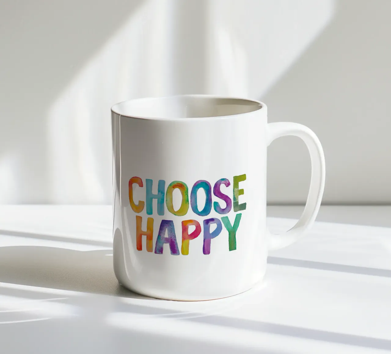 Scegliere la felicità tazza in ceramica da THE MOTIVATED TYPE