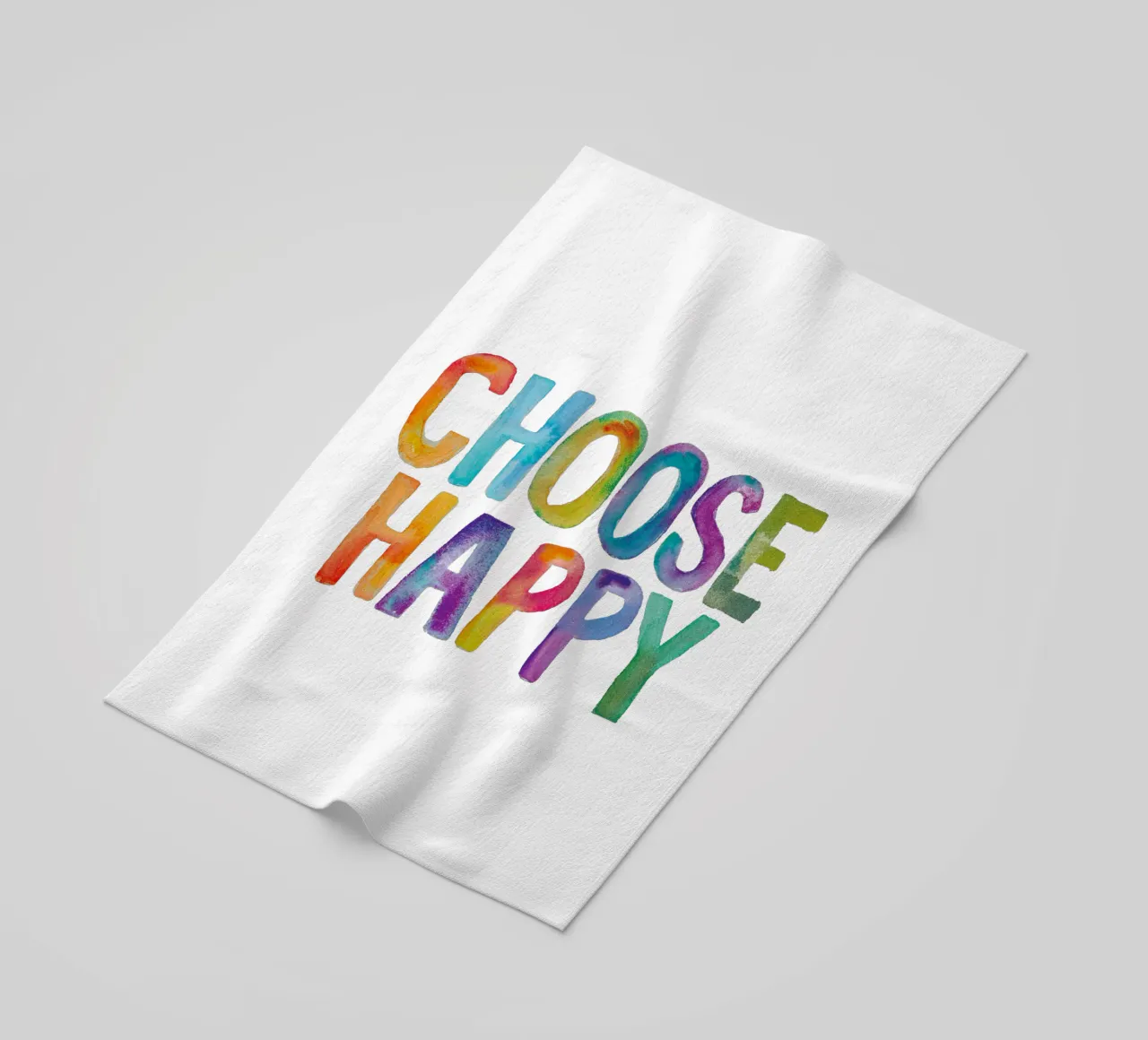 Wählen Sie Happy Strandtuch von THE MOTIVATED TYPE