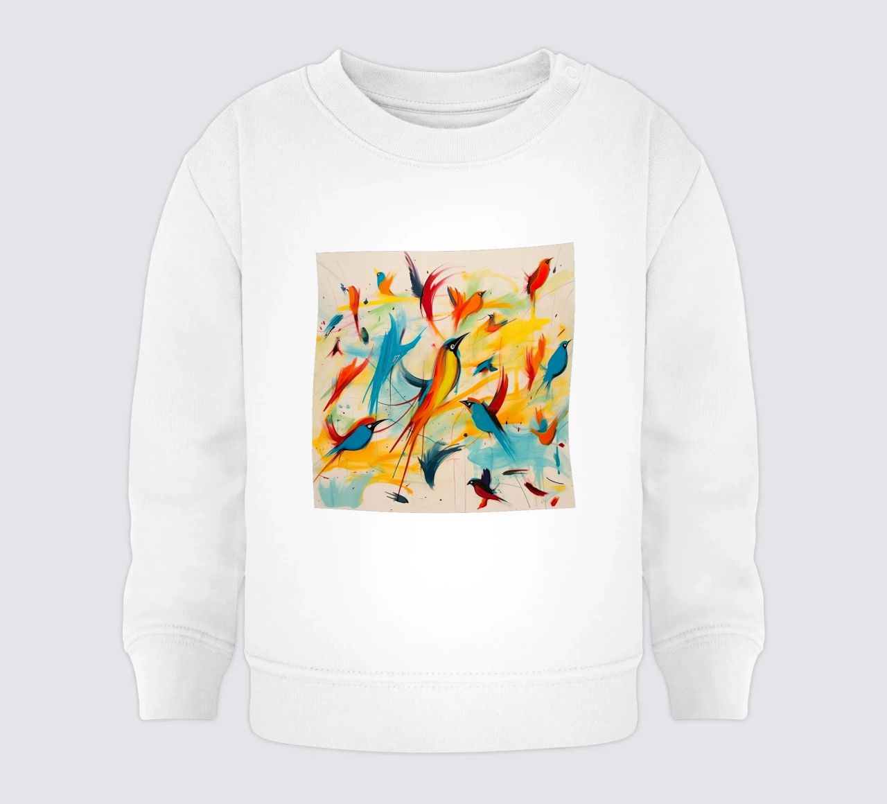 Danza de los pájaros sudadera de bebé de DaarbyN