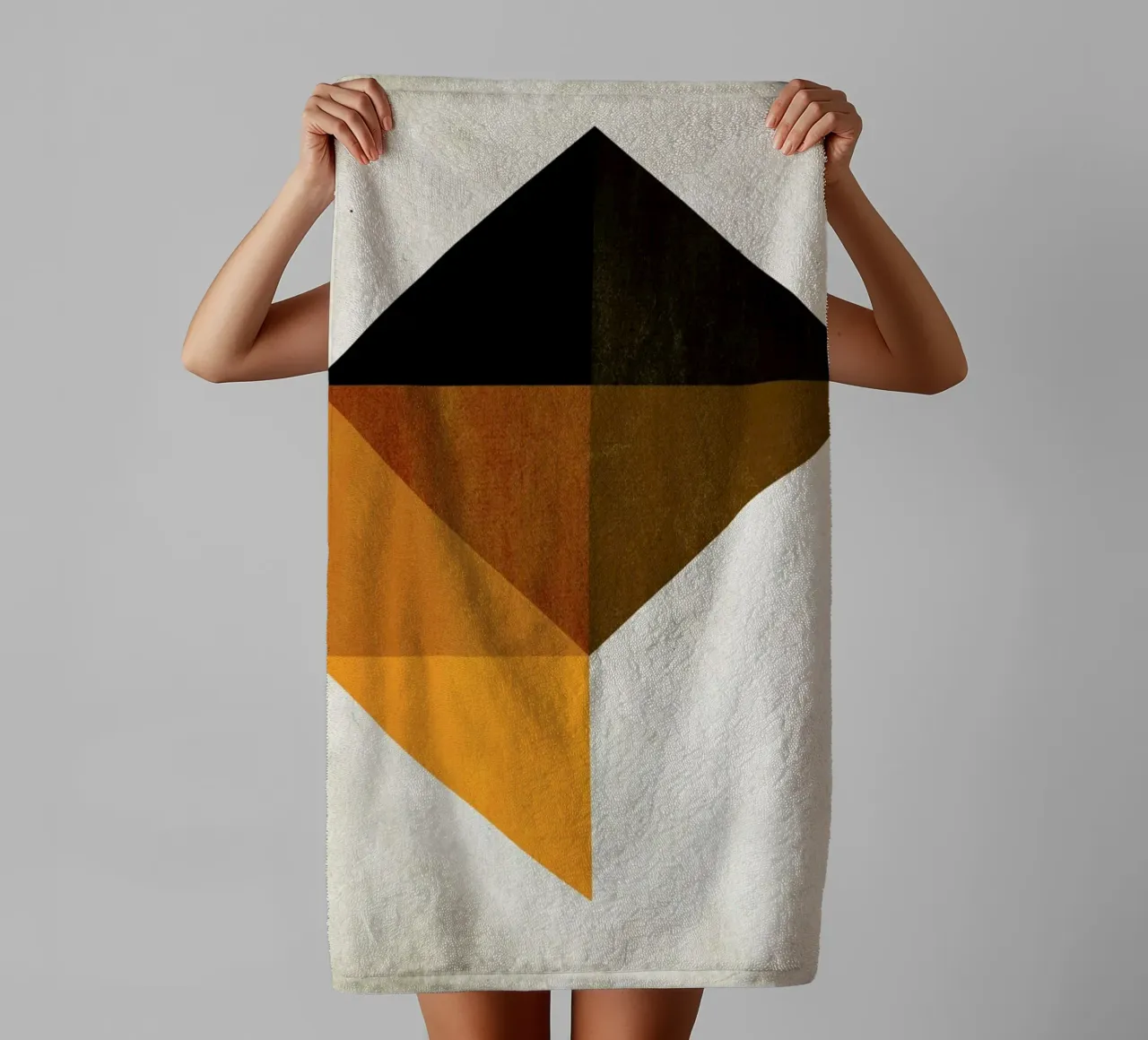 Trapez No.9 Handtuch von Kubistika