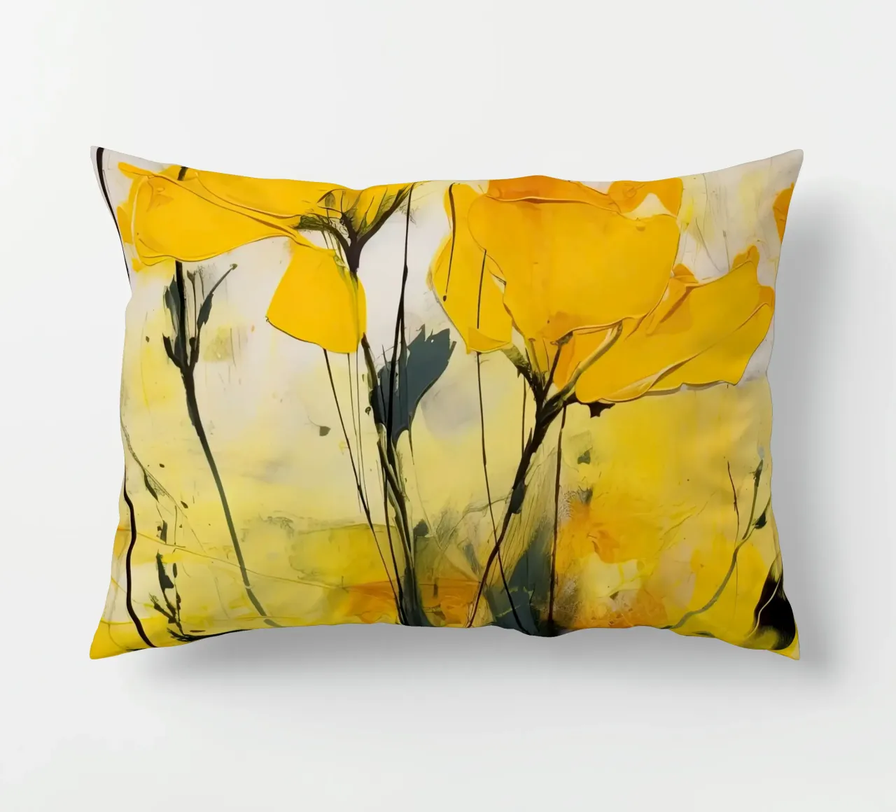 Giardino giallo cuscino da DaarbyN