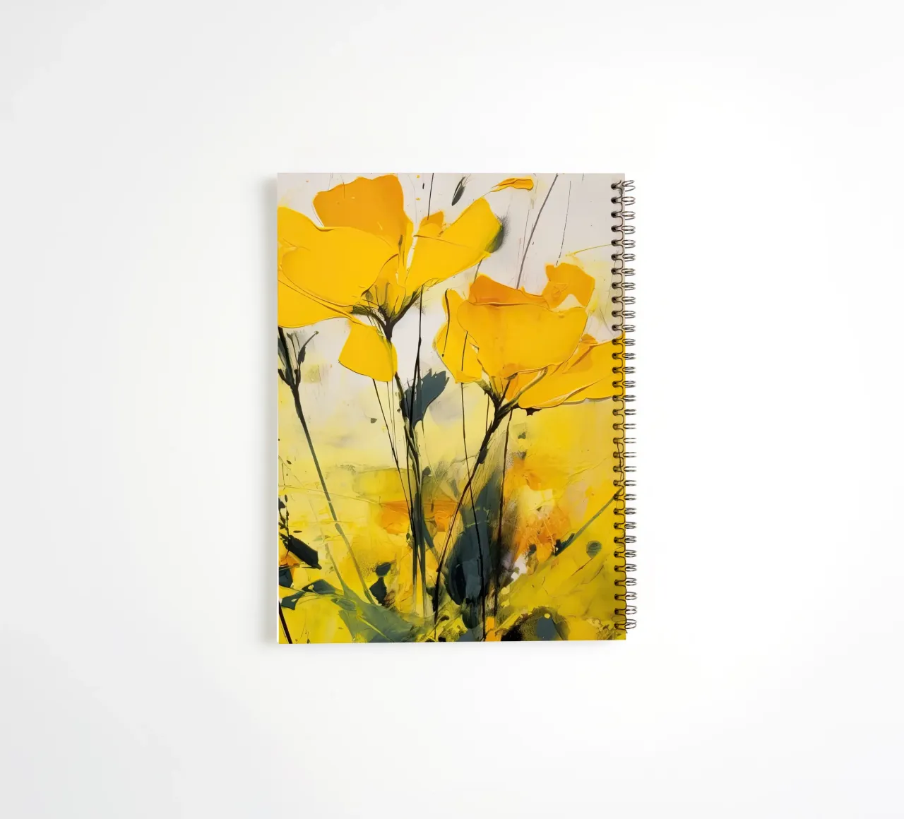 Yellow Garden spiral notebook by DaarbyN