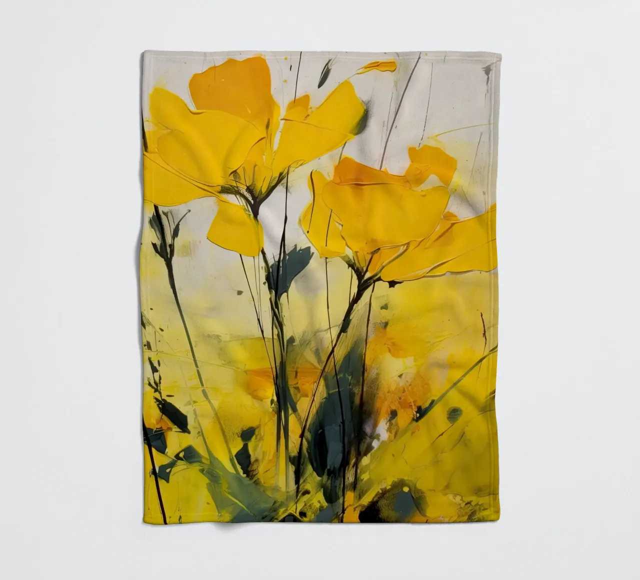Jardin jaune plaid polaire de DaarbyN