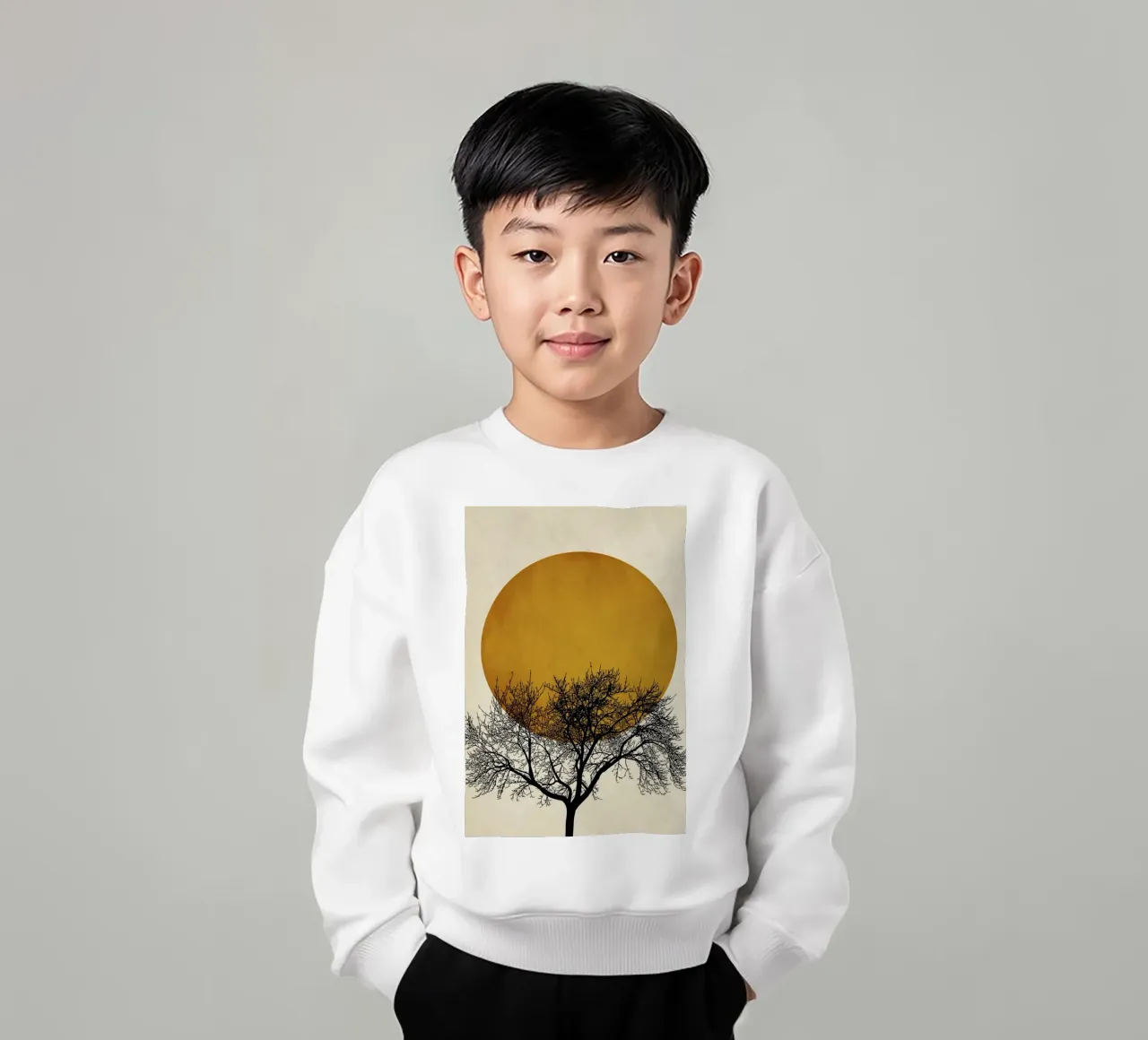 Wintermorgen kids sweatshirt by Kubistika