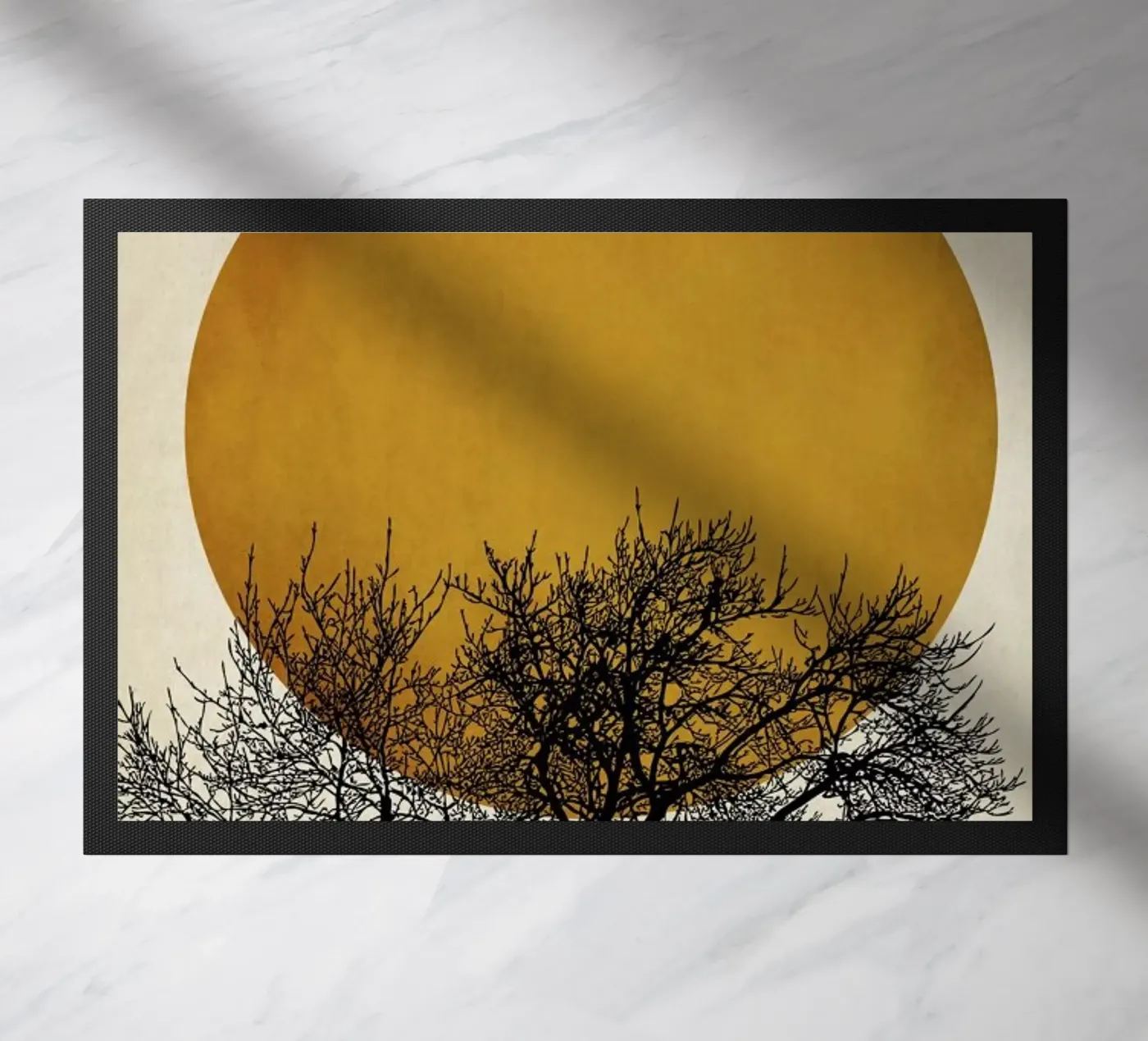 Wintermorgen Fußmatte von Kubistika