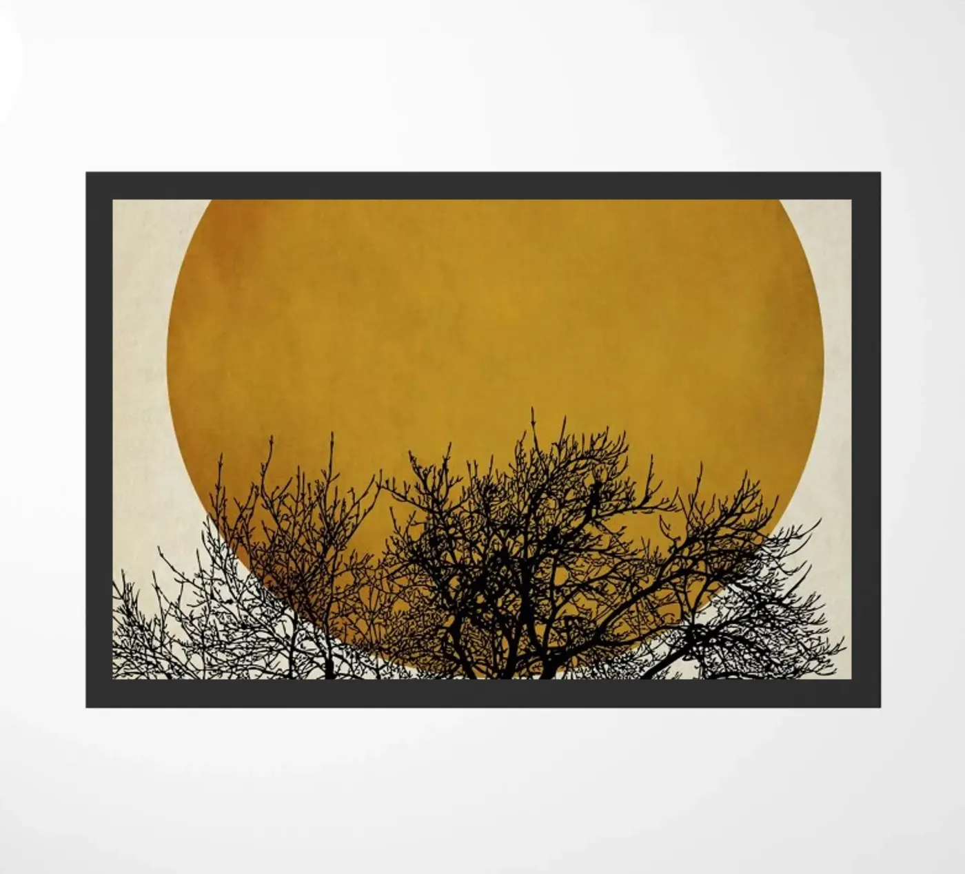 Wintermorgen Fußmatte von Kubistika