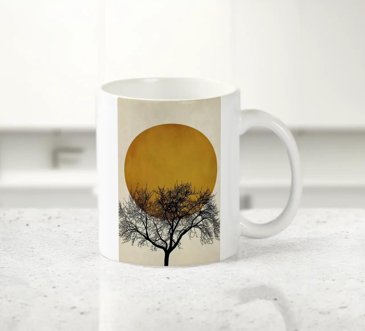 Wintermorgen ceramic mug by Kubistika